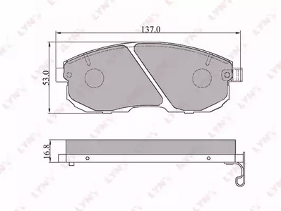 BD-5701 LYNXAUTO Тормозные колодки