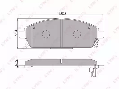 BD-5704 LYNXauto Тормозные колодки