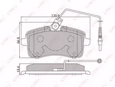 BD-6101 LYNXauto Тормозные колодки