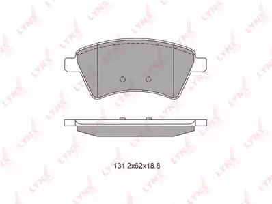 BD-6318 LYNXauto Тормозные колодки