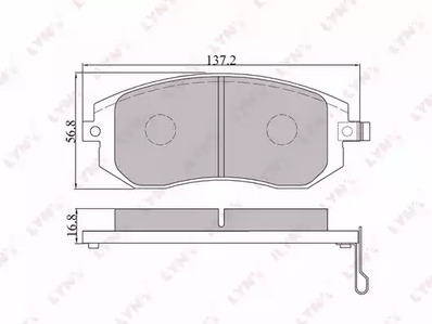BD-7101 LYNXauto Тормозные колодки