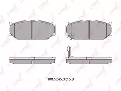 комплект колодок для дисковых тормозов LYNXAUTO BD-7303
