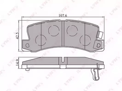 BD-7521 LYNXauto Тормозные колодки