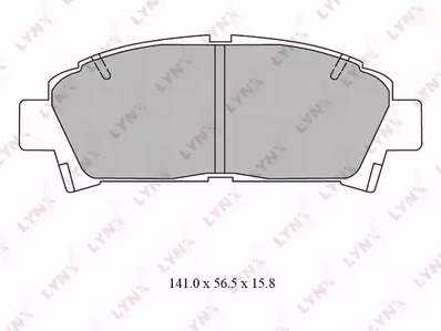 BD-7558 LYNXauto Тормозные колодки