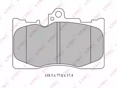 BD-7566 LYNXAUTO Тормозные колодки