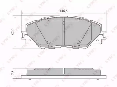 BD-7572 LYNXAUTO Тормозные колодки