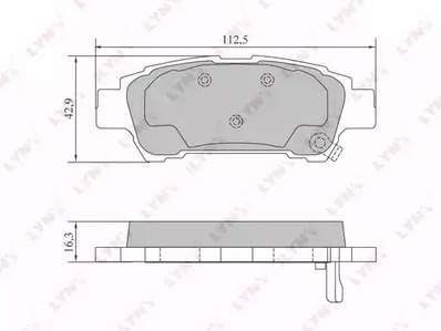 BD-7574 LYNXauto Тормозные колодки