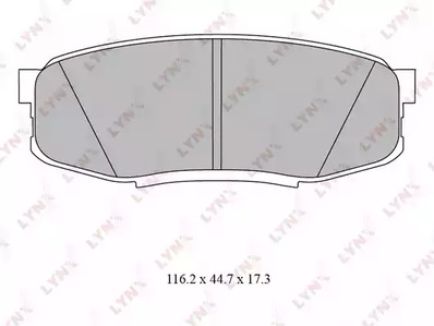 BD-7581 LYNXauto Тормозные колодки