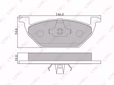 BD-8003 LYNXauto Тормозные колодки