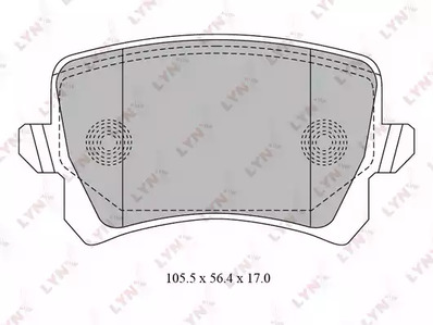 BD-8030 LYNXauto Тормозные колодки
