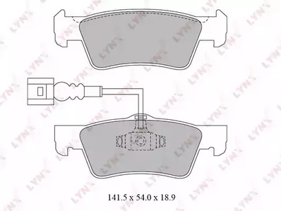 BD-8034 LYNXauto Тормозные колодки