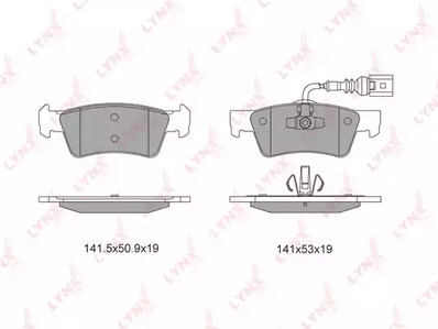 BD-8039 LYNXauto Тормозные колодки