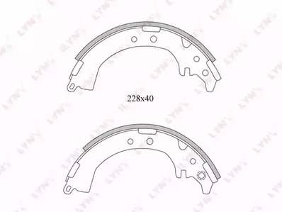 BS-7507 LYNXauto Колодки тормозные дисковые