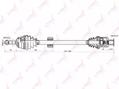 CD-6306 LYNXauto Полуось