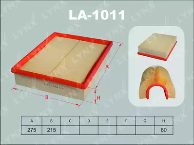 LA-1011 LYNXAUTO ФИЛЬТР ВОЗДУШНЫЙ