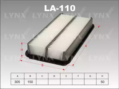 LA-110 LYNXAUTO ФИЛЬТР ВОЗДУШНЫЙ