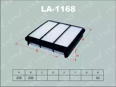 LA-1168 LYNXAUTO Фильтр воздушный