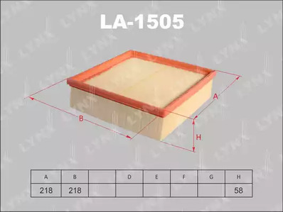 LA-1505 LYNXAUTO Фильтр воздушный