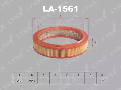 LA-1561 LYNXauto ФИЛЬТР ВОЗДУШНЫЙ