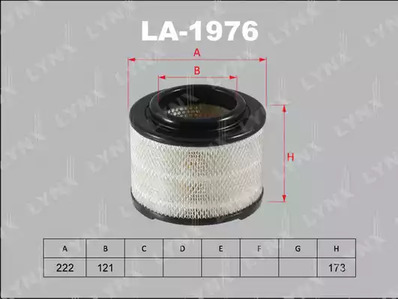 Воздушный фильтр LYNXAUTO LA-1976