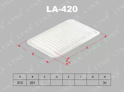 LA-420 LYNXAUTO ФИЛЬТР ВОЗДУШНЫЙ