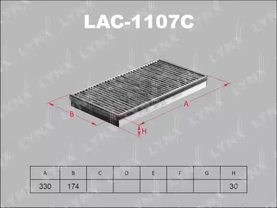 LAC-1107C LYNXauto ФИЛЬТР САЛОНА