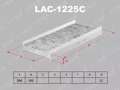 LAC-1225C LYNXauto Фильтр салона