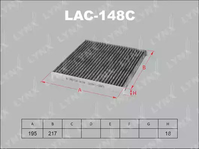 LAC-148C LYNXauto ФИЛЬТР САЛОНА