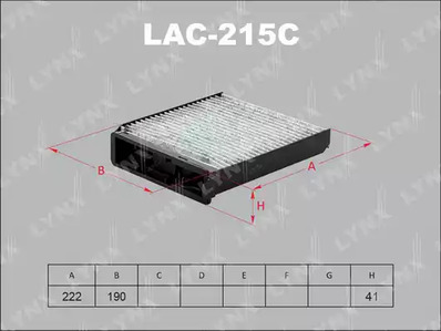 LAC-215C LYNXauto Фильтр салона