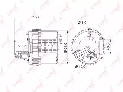 LF-364M LYNXAUTO ФИЛЬТР ТОПЛИВНЫЙ