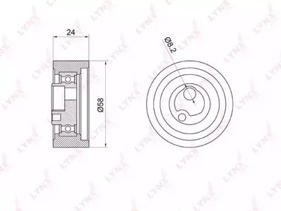 Натяжной ролик ремень грм LYNXAUTO PB-1059