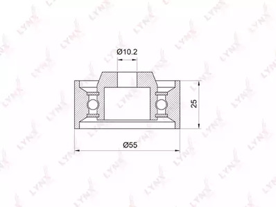 ролик обводной LYNXAUTO PB-3009