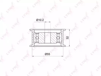 PB-3011 LYNXauto РОЛИК ПРОМЕЖУТОЧНЫЙ РЕМНЯ ГРМ