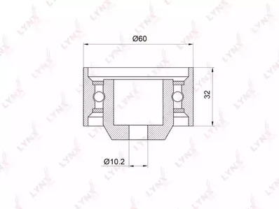 Ролик ремня ГРМ LYNXauto PB-3014