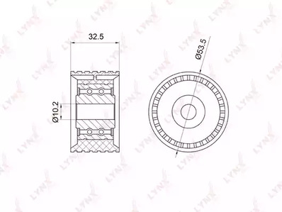 РОЛИК РЕМНЯ ГРМ LYNXauto PB-3028
