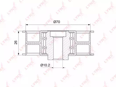 Ролик ремня ГРМ LYNXauto PB-3150