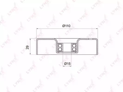 PB-5009 LYNXauto Ролик натяжителя
