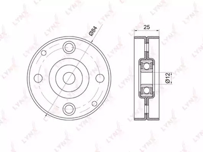 Ролик натяжителя LYNXAUTO PB-5014