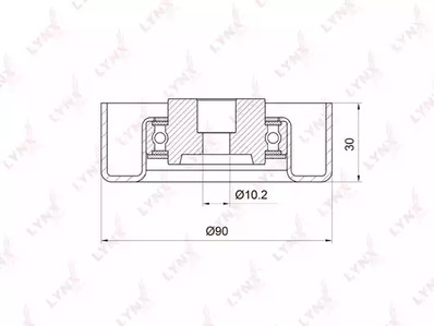 Ролик приводного ремня LYNXAUTO PB-7021