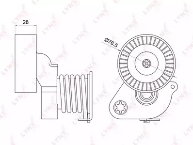 PT-3018 LYNXAUTO ролик натяжной