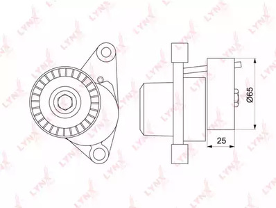 PT-3178 LYNXAUTO ролик натяжной