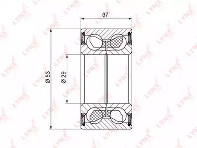 WB-1176 LYNXAUTO подшипник ступицы