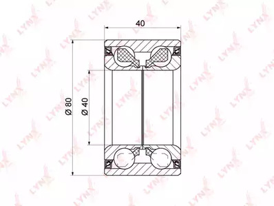 Подшипник ступичный LYNXAUTO WB-1336