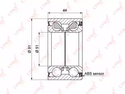 ПОДШИПНИК СТУПИЦЫ LYNXAUTO WB-1456