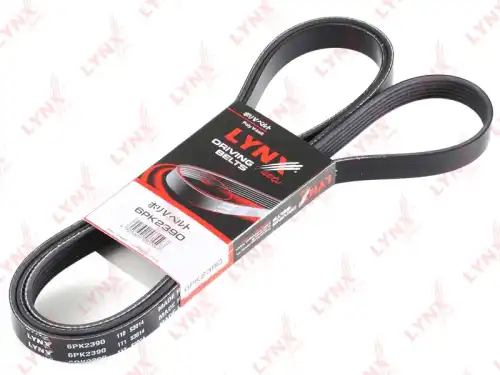 Поликлиновой ремень (ручейковый) LYNXAUTO 6PK2390