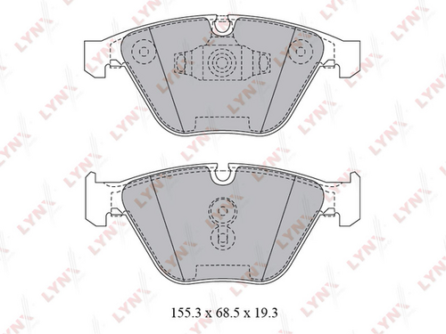 BD-1423 LYNXauto Тормозные колодки