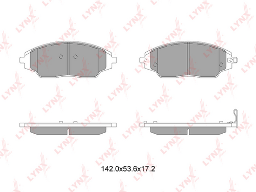 BD-1818 LYNXauto Тормозные колодки