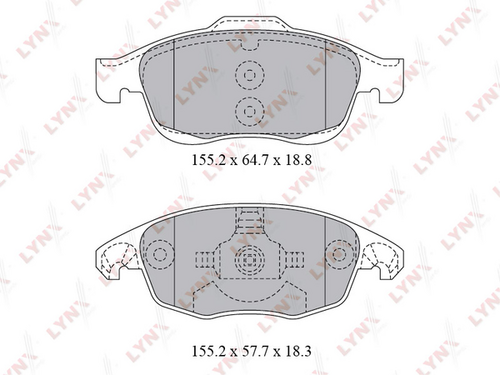 BD-2223 LYNXauto Тормозные колодки