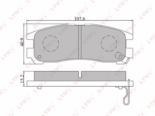 BD-5508 LYNXauto Тормозные колодки