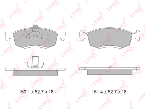 BD-6324 LYNXauto Тормозные колодки
